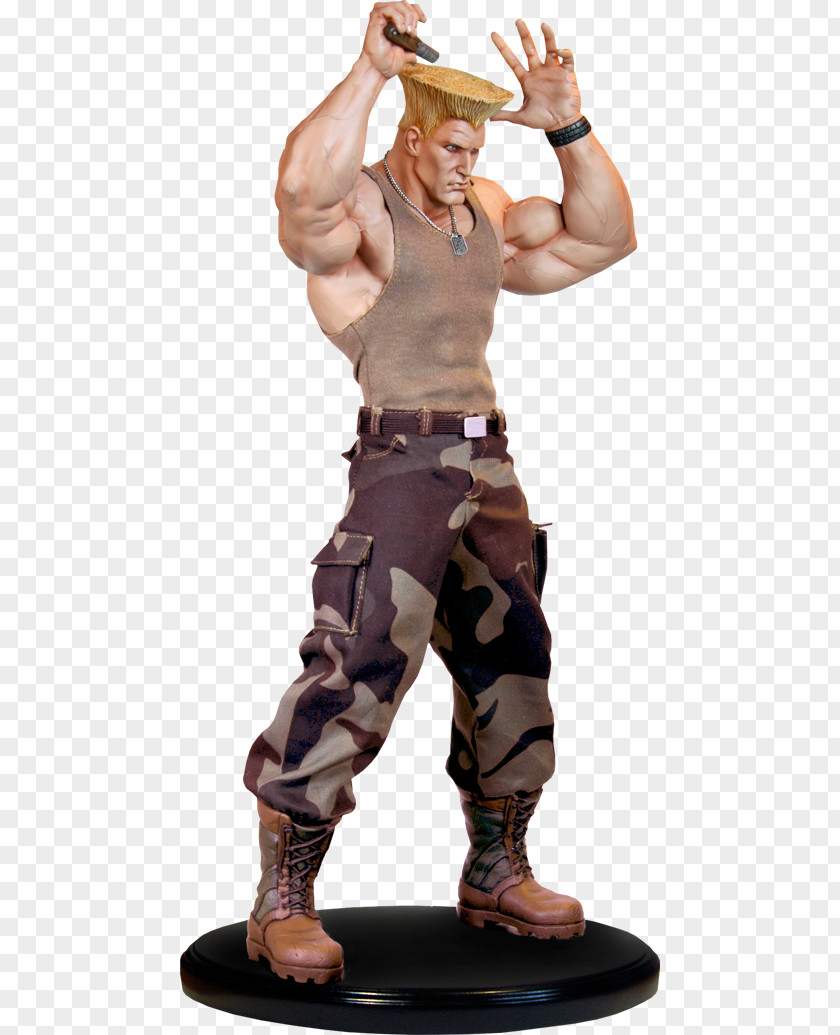 Culture Shock Street Fighter II: The World Warrior Guile Figurine Statue PNG