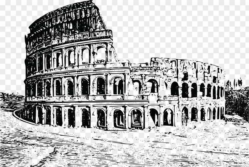 Italy Attractions Colosseum Leaning Tower Of Pisa Clip Art PNG