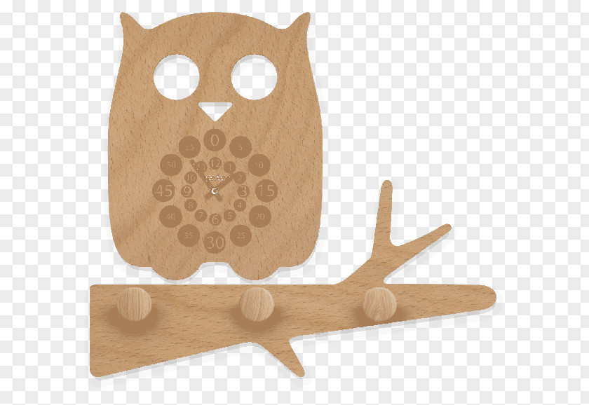 Owl Wood Clock Architecture PNG