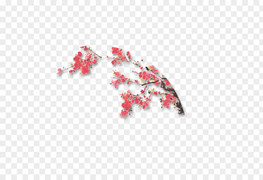 Plum Flower Pattern PNG