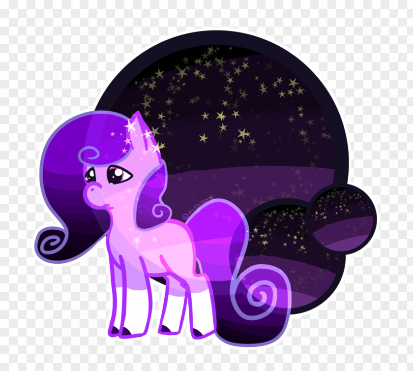 The Starry Sky Horse Mammal Animal Character Animated Cartoon PNG