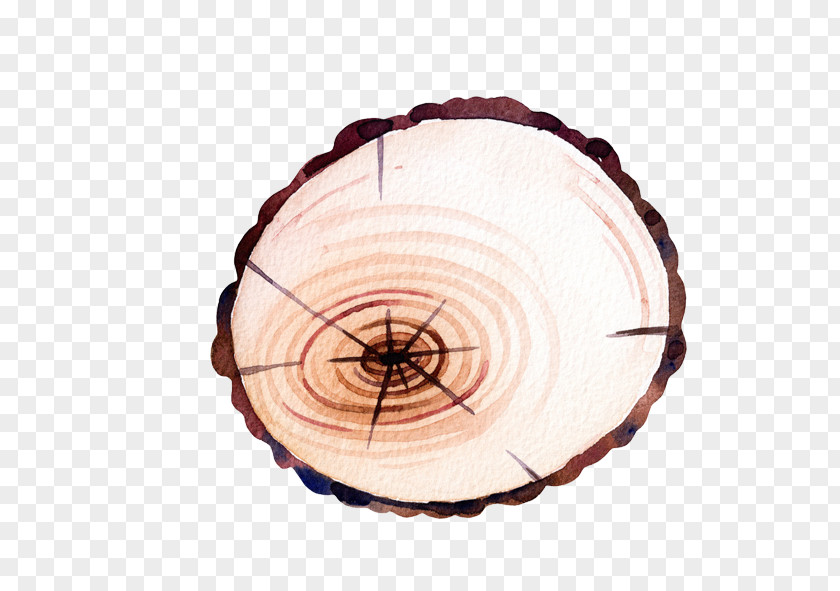 Wood Watercolor Painting PNG