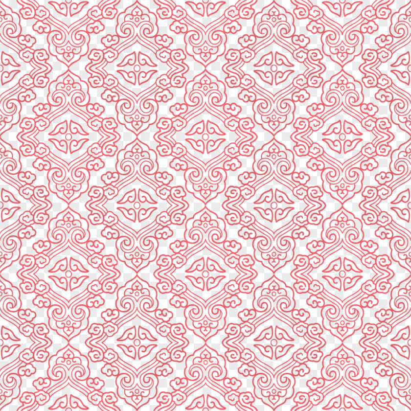 China Wind Pattern Vector Red Background Motif PNG