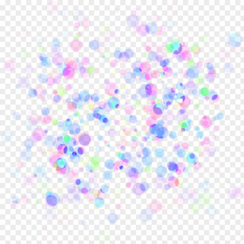 Colorful Fresh Circle Floating Material PNG