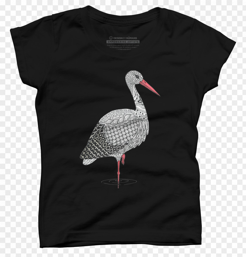 T-shirt Bird Stork Beak Animal PNG