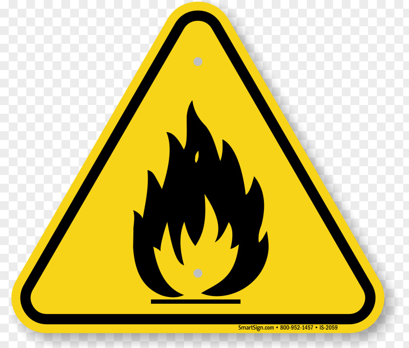 Hazard Sign Images Symbol Warning Safety Combustibility And Flammability PNG