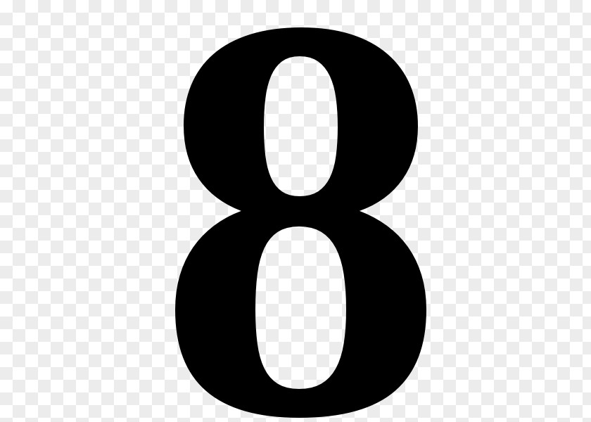Number 8 Numeral 0 Numerical Digit Wiktionary PNG