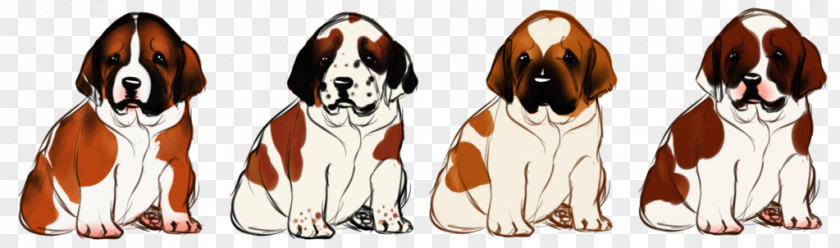 Saint Bernard Dog Breed Cartoon Paw PNG