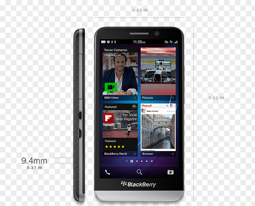 Smartphone BlackBerry Z30 Z10 KEYone Curve Mobile PNG