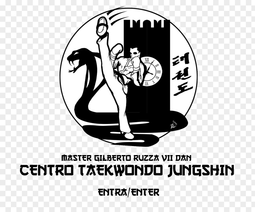 Taekwon-do Logo Human Behavior White Font PNG