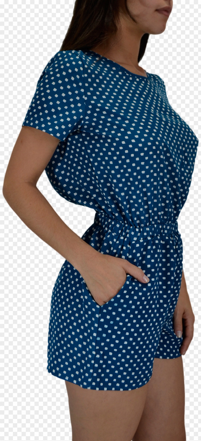 Dress Polka Dot Shoulder Top Blouse Sleeve PNG