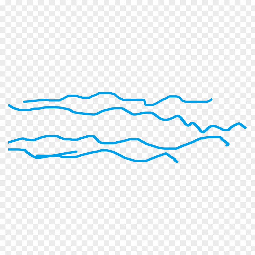 Irregular Lines Blue Clip Art PNG
