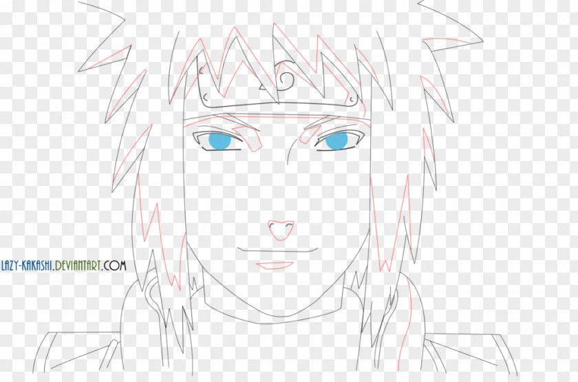 Lineart Naruto Eyebrow Line Art Forehead Sketch PNG