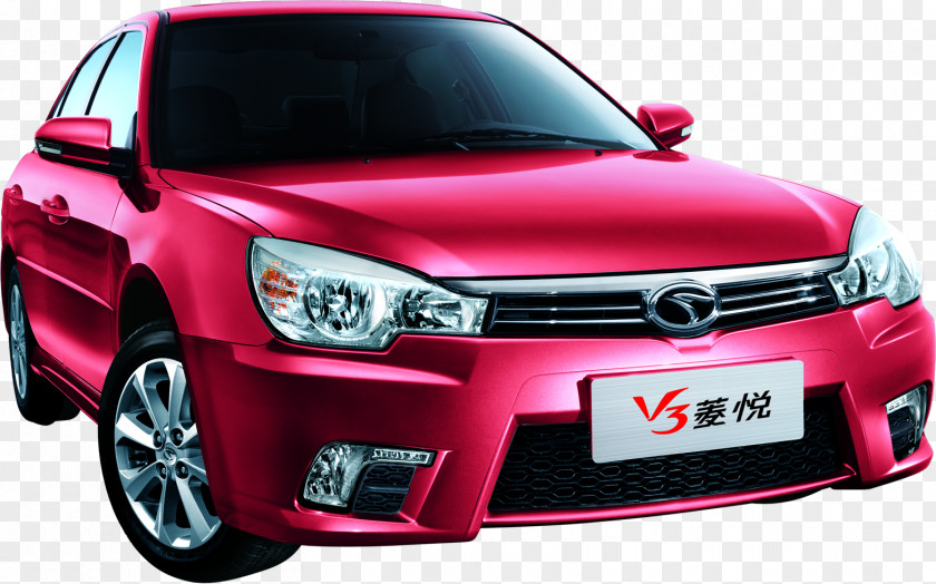 Ling Yue Red Cross Country Compact Car Mitsubishi Lancer Motors Soueast PNG