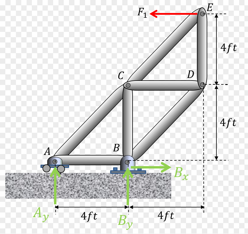 Reaction Wheel Hinge Joint Truss Support PNG