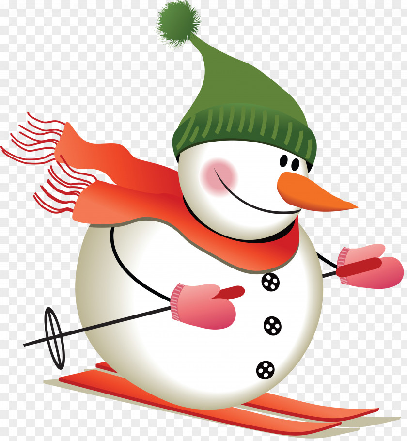 Snowman Santa Claus Christmas Clip Art PNG