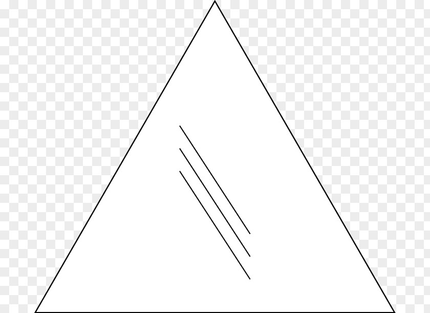 Triangle New White Point Line Art PNG