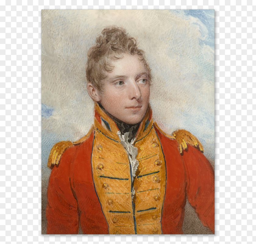 United Kingdom Portrait Miniature Philip Mould & Company Life Guards Army Officer PNG