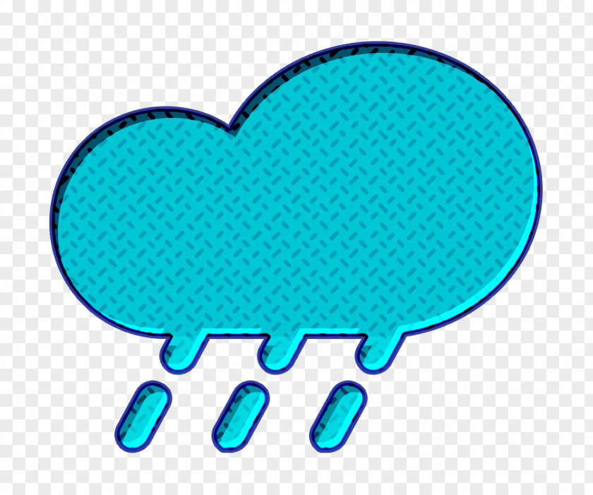 Electric Blue Heart Climate Icon Cloud Forecast PNG