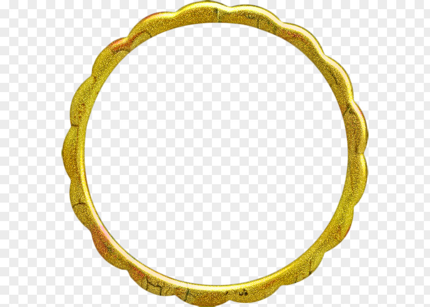 Oval Brass Yellow Background PNG