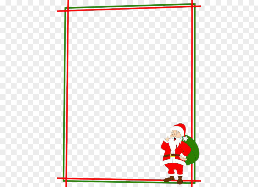 Santa Claus Decorative Frame Christmas Clip Art PNG