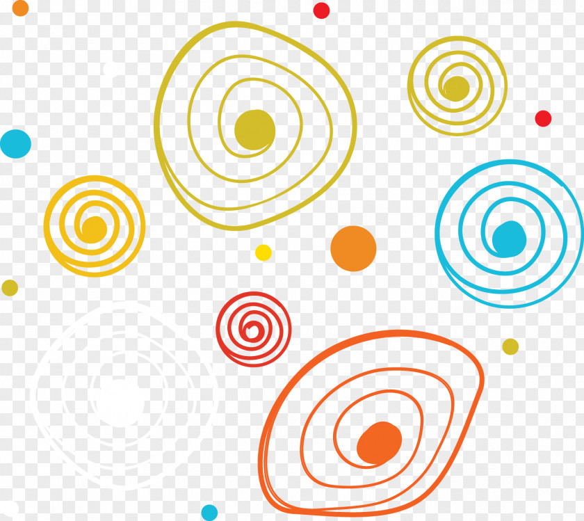 Spiral Circle Color Shading PNG