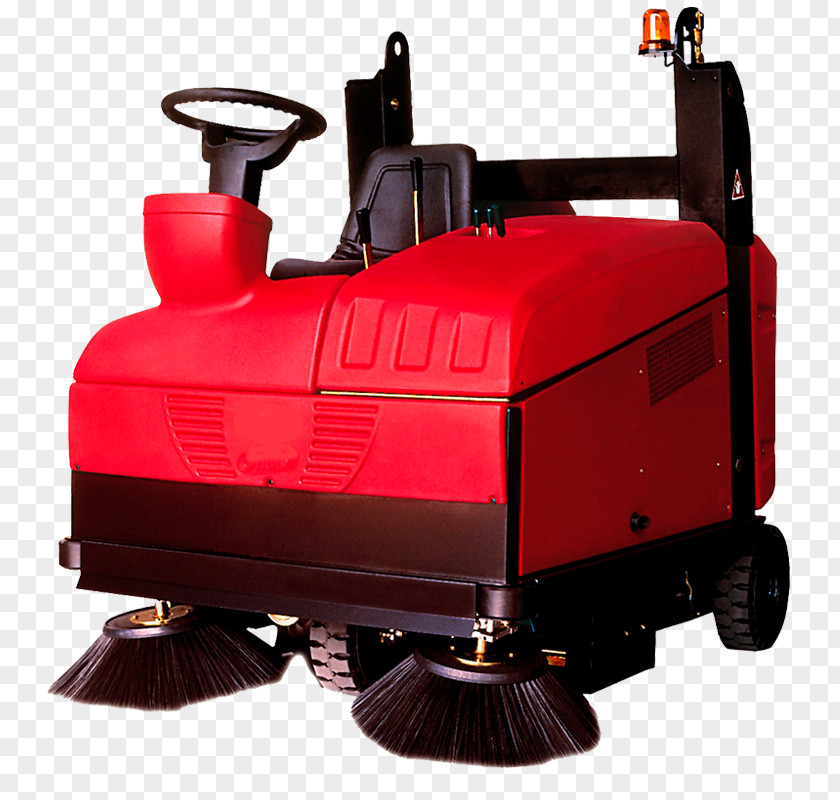 Street Sweeper Machine Floor Scrubber Industry Cleaning PNG