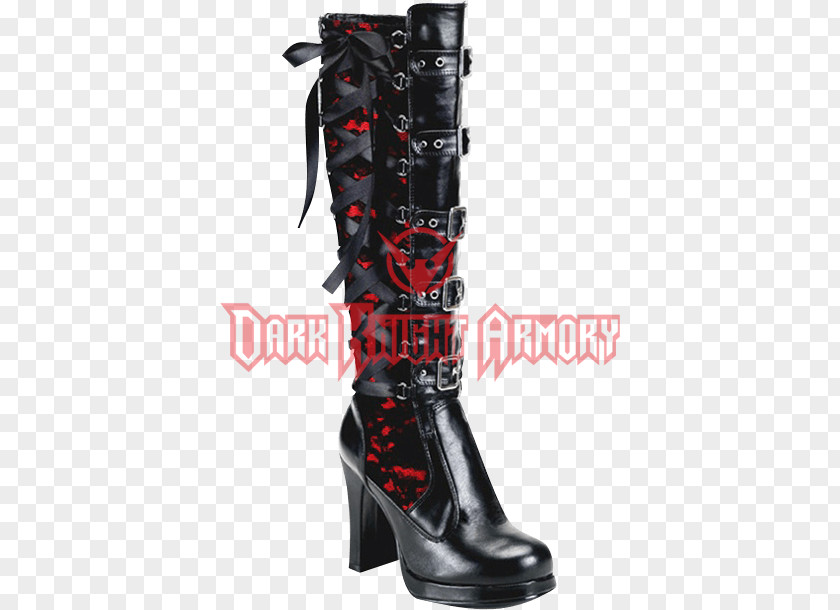 Boot Knee-high High-heeled Shoe Thigh-high Boots Gothic Fashion PNG