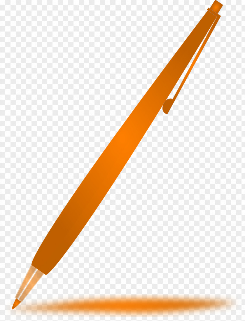 Pencil Orange Clip Art PNG