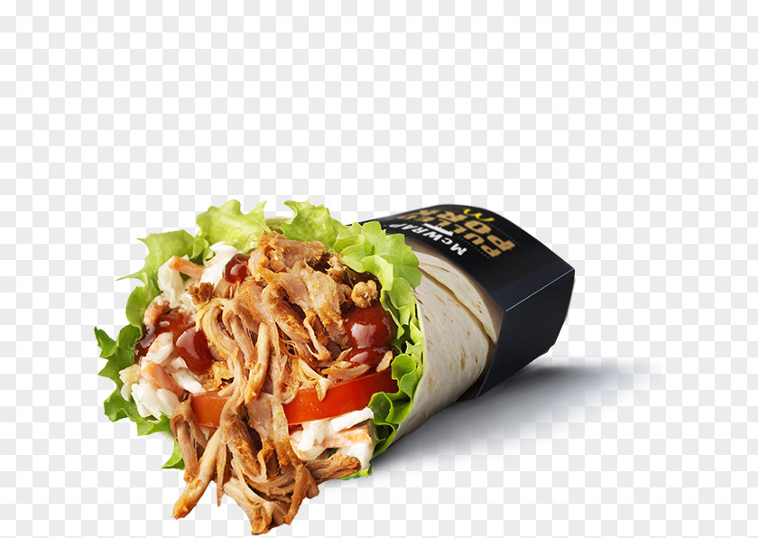 Pulled Pork Wrap Fast Food McDonald's Recipe PNG