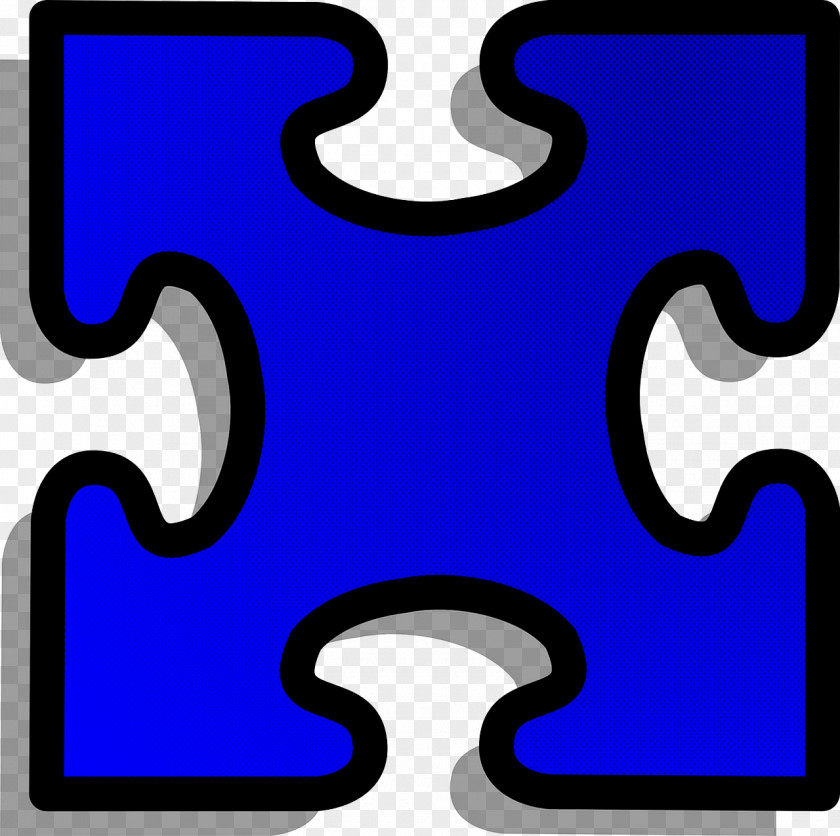 Symbol Number Jigsaw Puzzle Electric Blue Line Material Property PNG