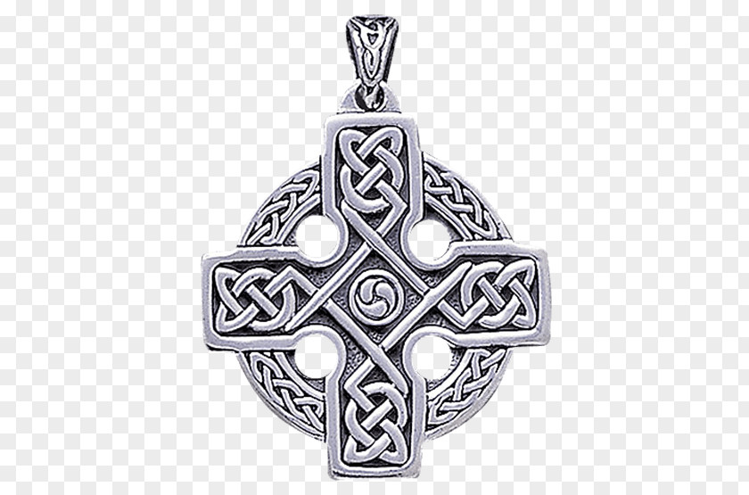 Christian Cross High Celtic Necklace PNG