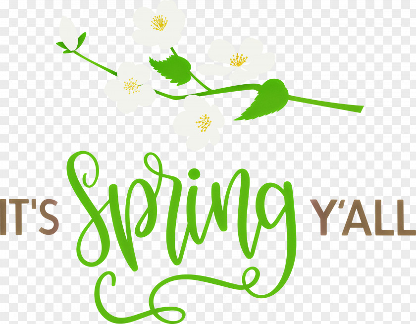 Spring Quote Message PNG