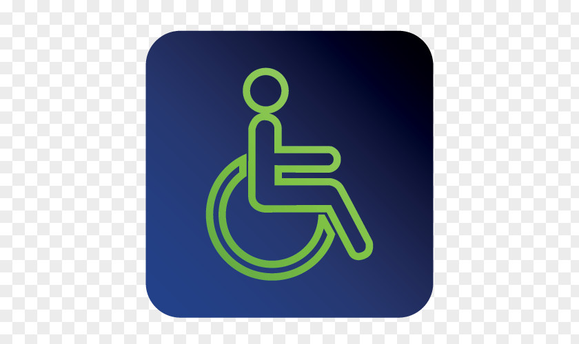 Accessible Toilet Electric Blue Font PNG