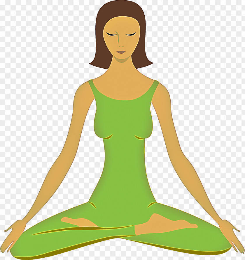 Costume Stretching Green Meditation Physical Fitness Yoga Balance PNG