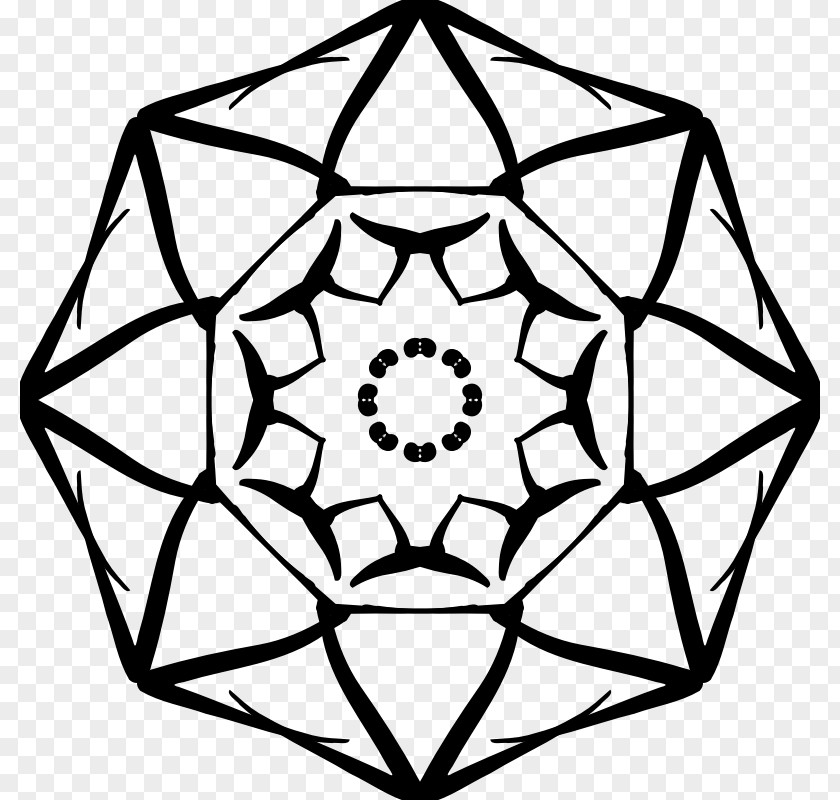 Mandala Lotus Clip Art PNG