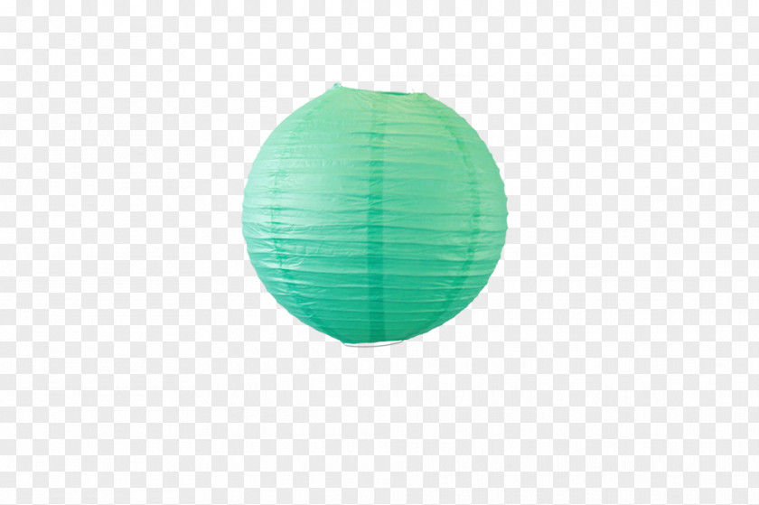 Paper Green Circle Lantern Product Design PNG