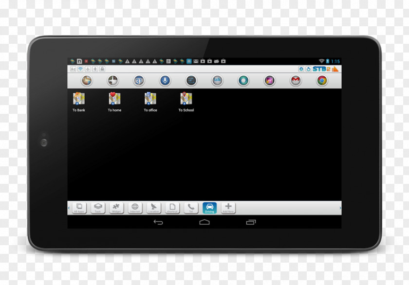 Android Tablet Computers Taskbar Toolbar PNG