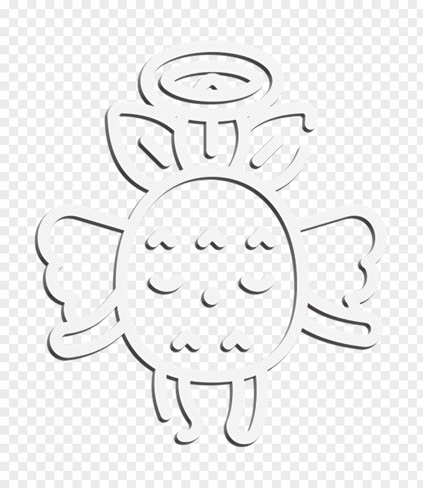Angel Icon Pineapple Character PNG