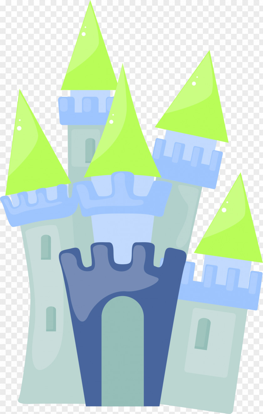 Green Castle Cartoon Clip Art PNG