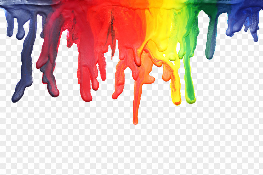 Paint Smudge Drip Painting Color Art PNG