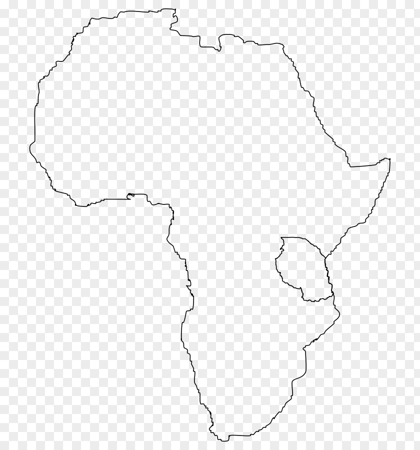 Africa Cliparts Black And White Angle Point Pattern PNG