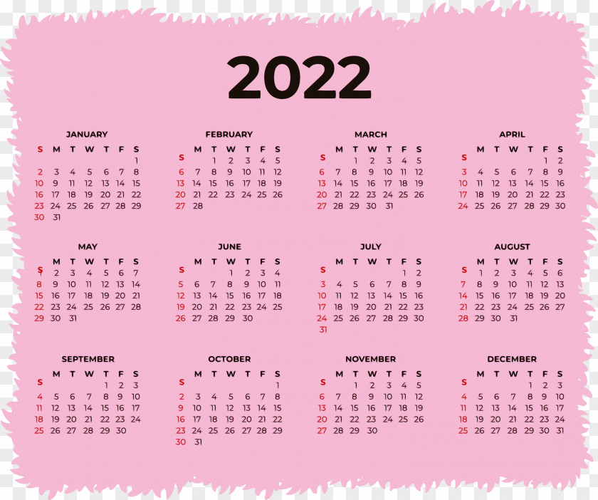 Calendar System Calendar Year Yearly Calender 2022 PNG