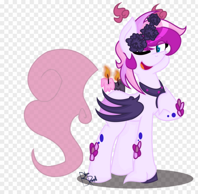 Coração Horse Art Violet PNG