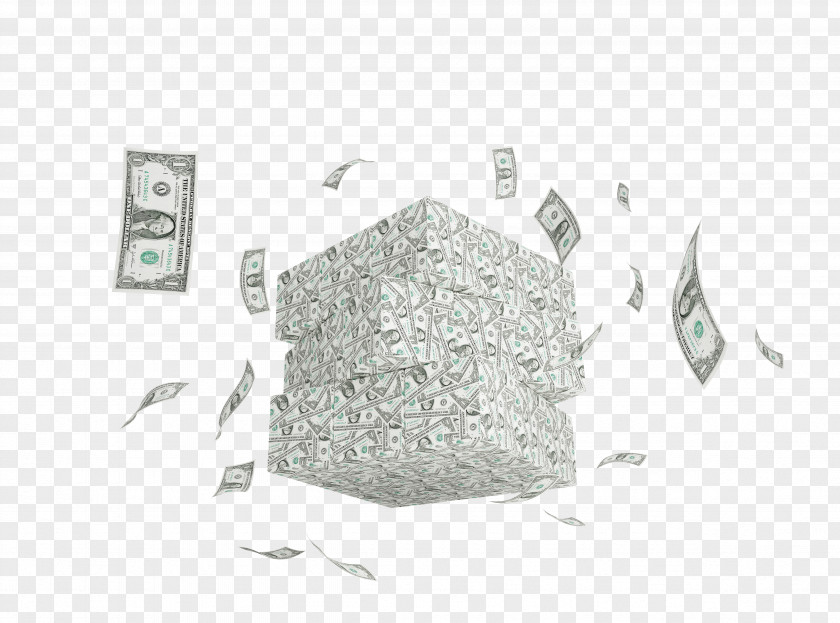 Cube Dollar Banknote United States PNG