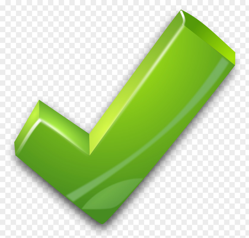 Green Tick Check Mark Clip Art PNG