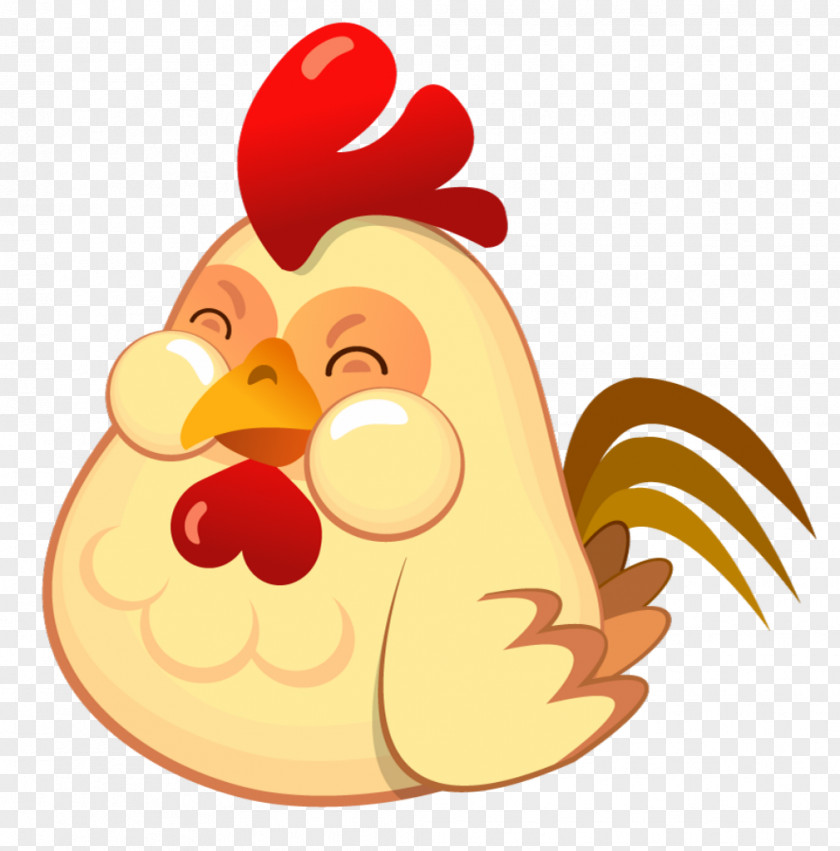 Hand-painted Chick Chicken Rooster PNG