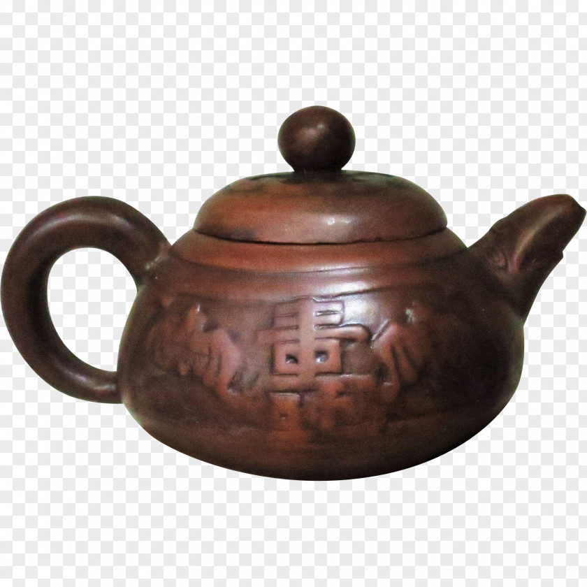 Longevity Kettle Teapot Pottery Ceramic Tennessee PNG
