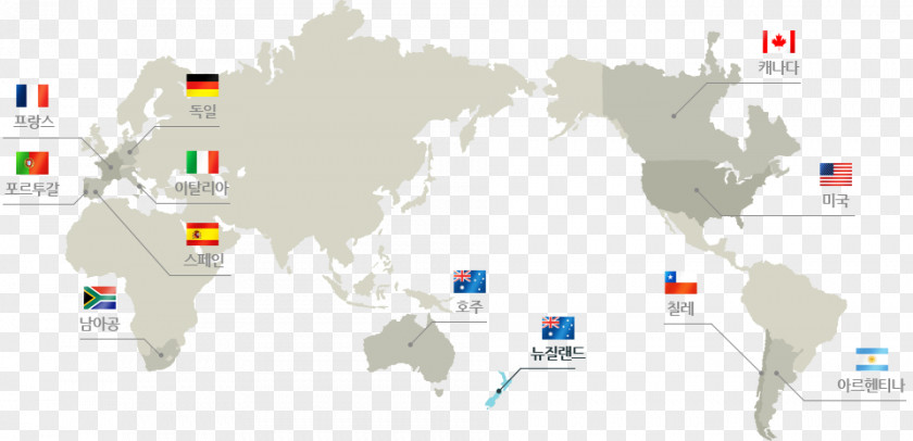 New Zealand Map World Globe PNG