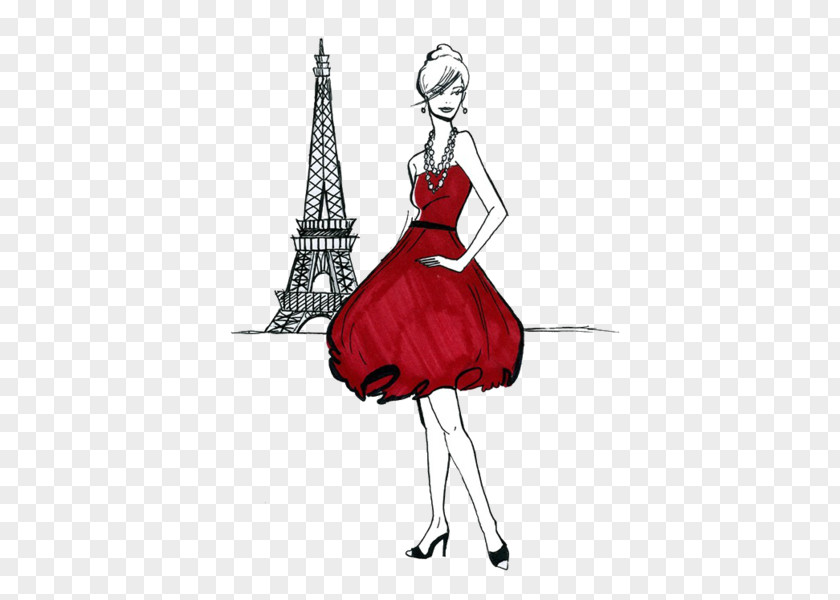 Paris Fashion Week Illustration PNG